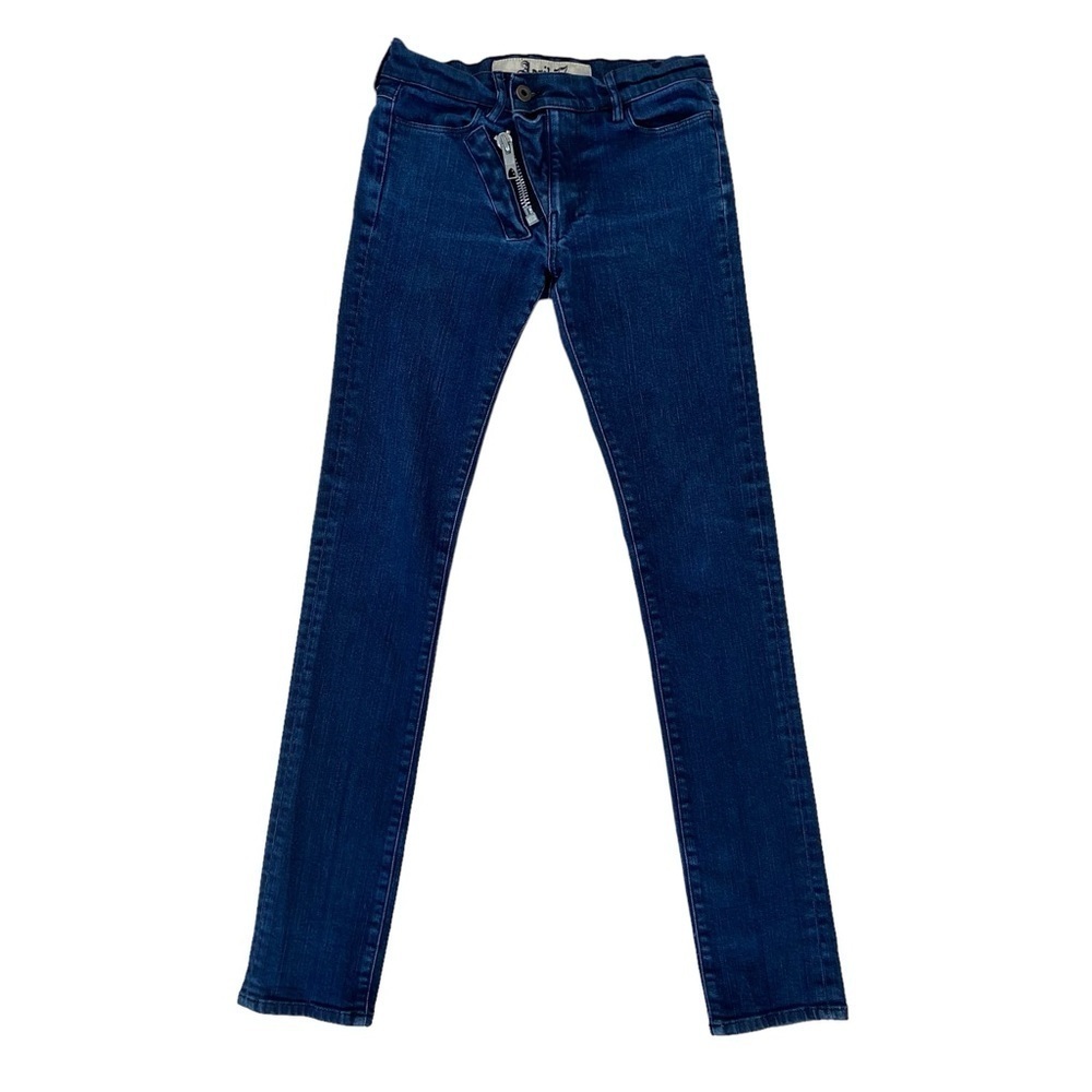 April 7 jeans Johnny Overdrive 1955 low rise skinny silver hardware stretch 26